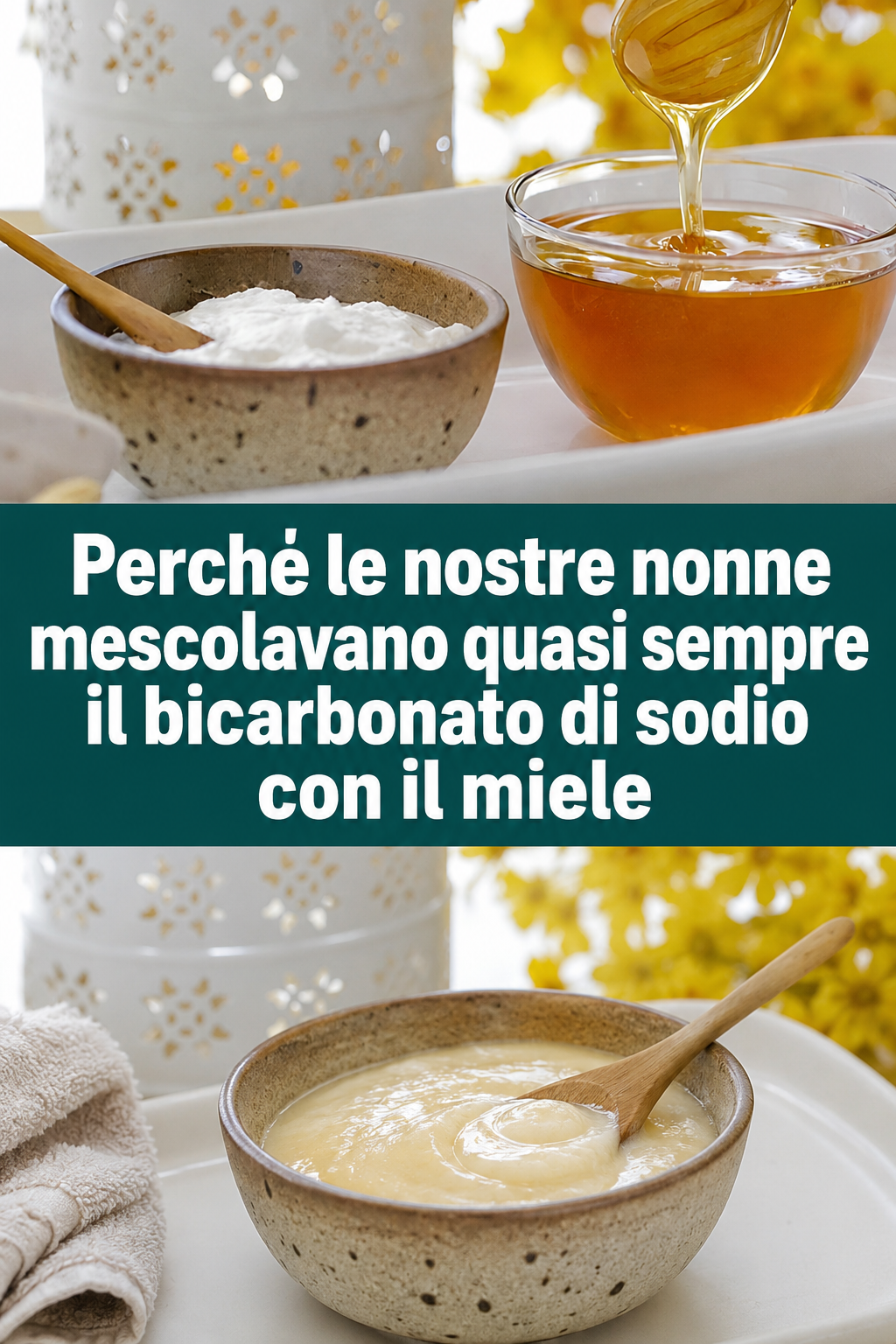 Perché le nostre nonne mescolavano quasi sempre il bicarbonato di sodio con il miele