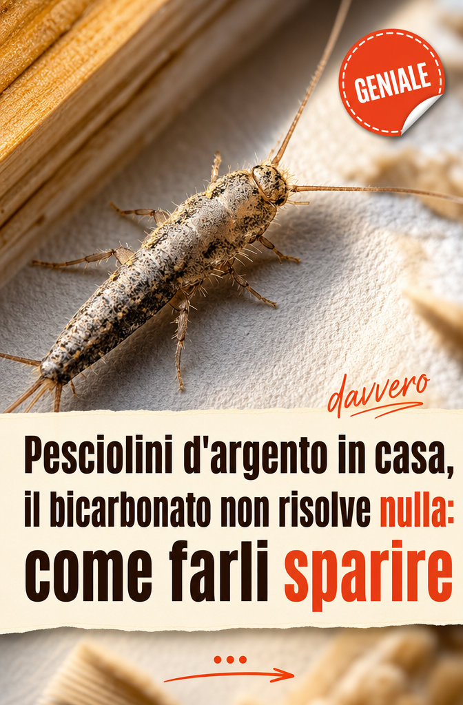 Pesciolini d’argento in casa, il bicarbonato non risolve nulla: come farli sparire
