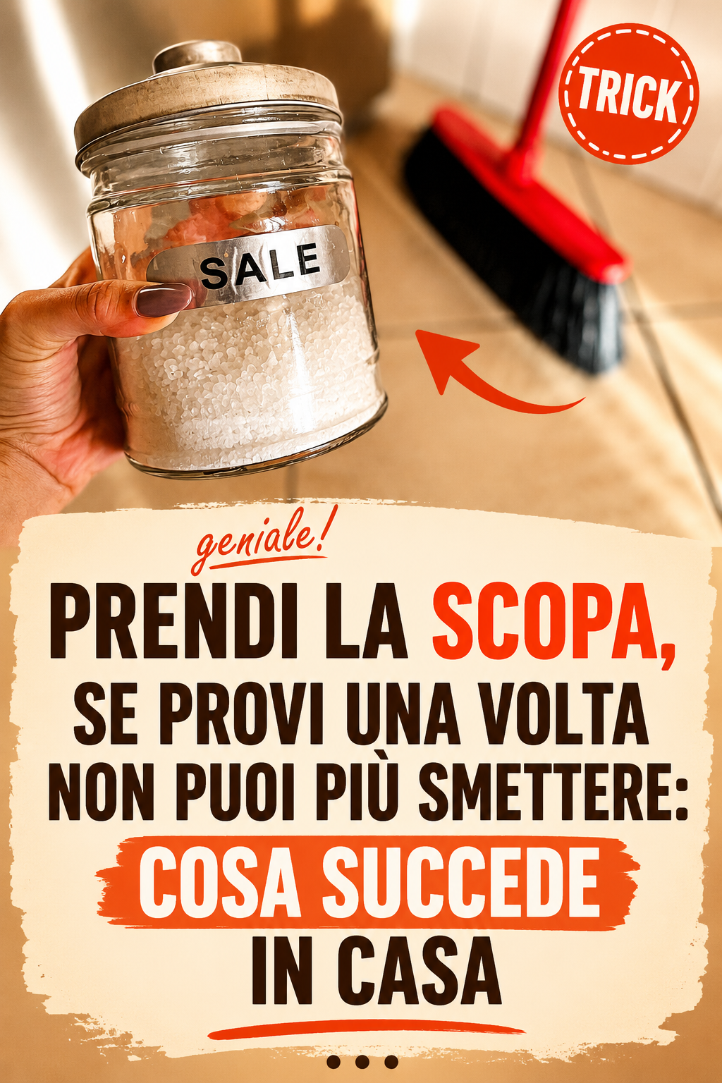 Prendi la scopa, se provi una volta non puoi più smettere: cosa succede in casa