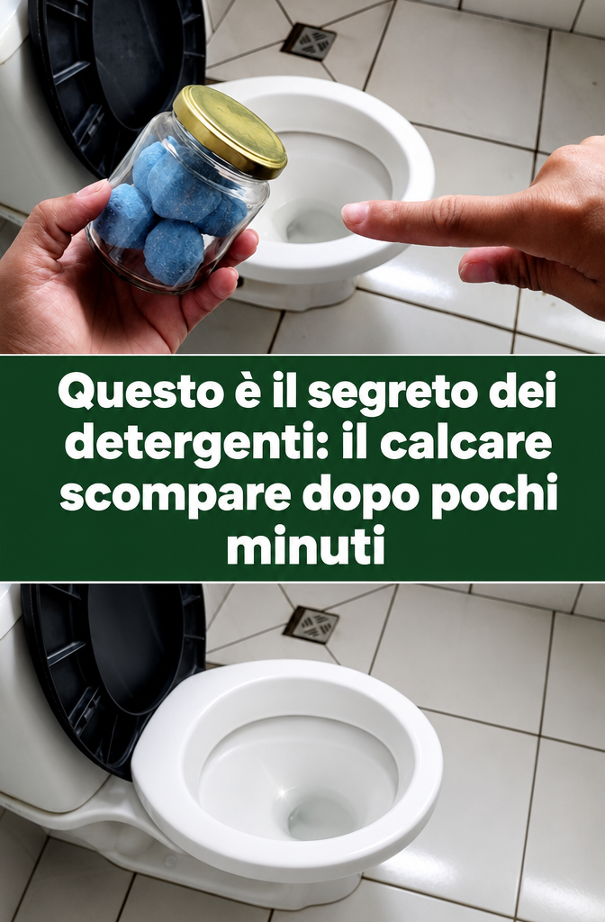 Questo è il segreto dei detergenti: il calcare scompare dopo pochi minuti