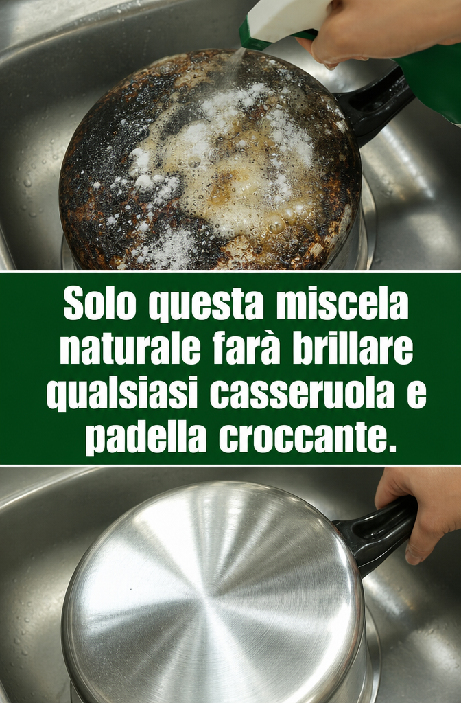 Solo questa miscela naturale farà brillare qualsiasi casseruola e padella croccante.