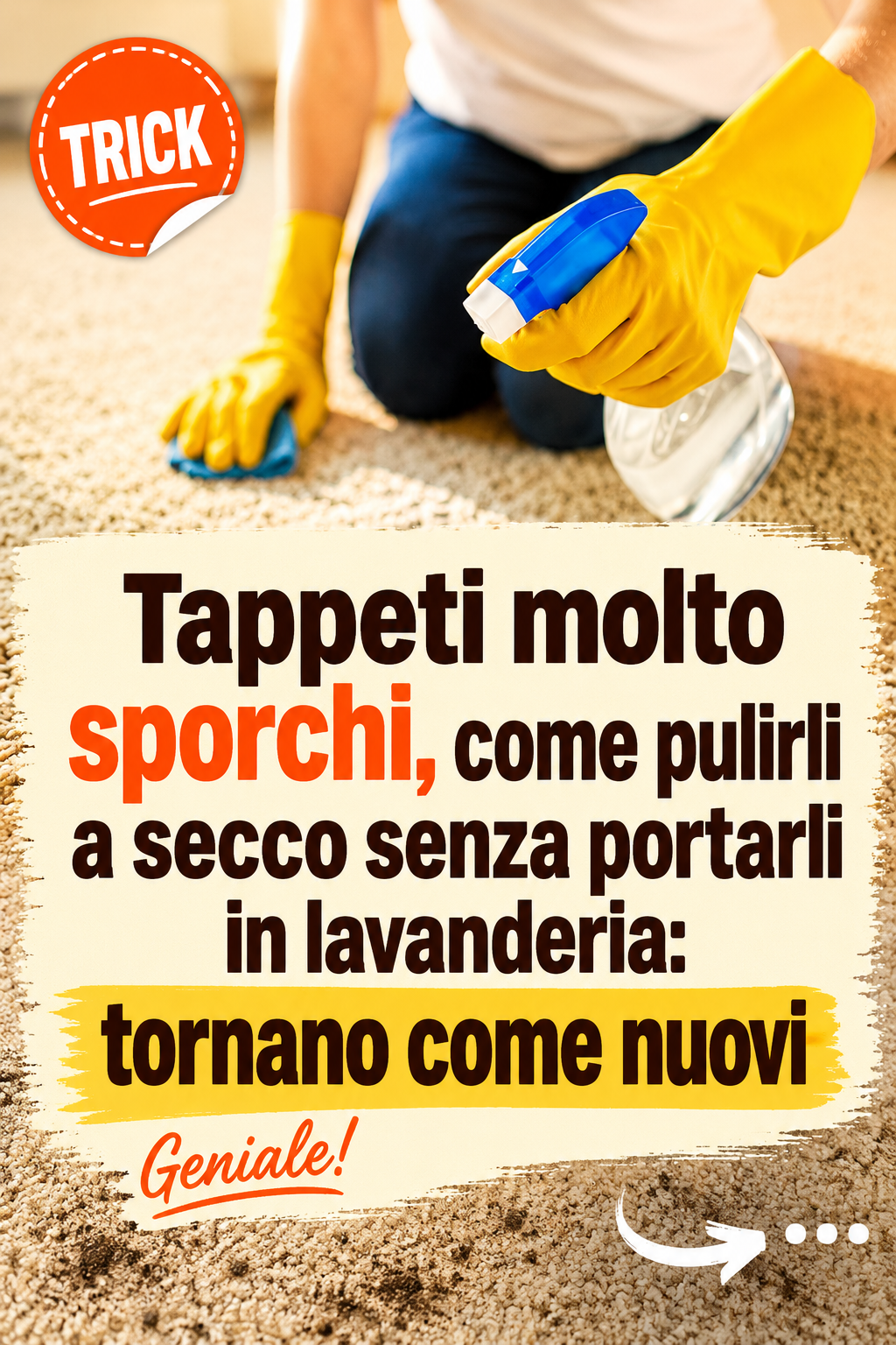Tappeti molto sporchi, come pulirli a secco senza portarli in lavanderia: tornano come nuovi