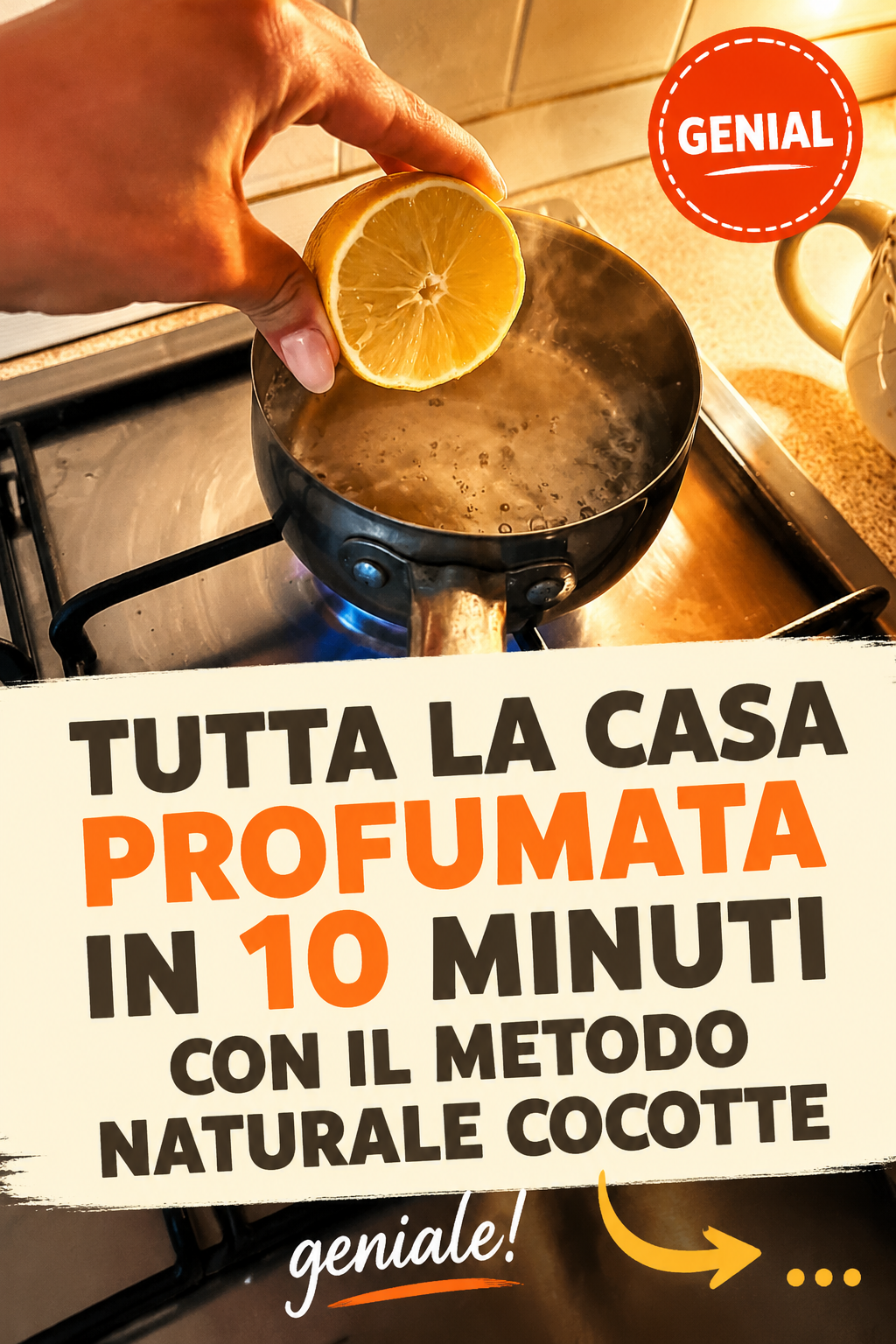 Tutta la casa profumata in 10 minuti con il metodo naturale cocotte