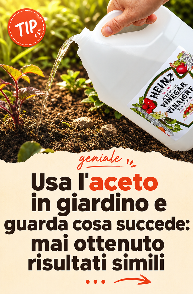 Usa l’aceto in giardino e guarda cosa succede: mai ottenuto risultati simili
