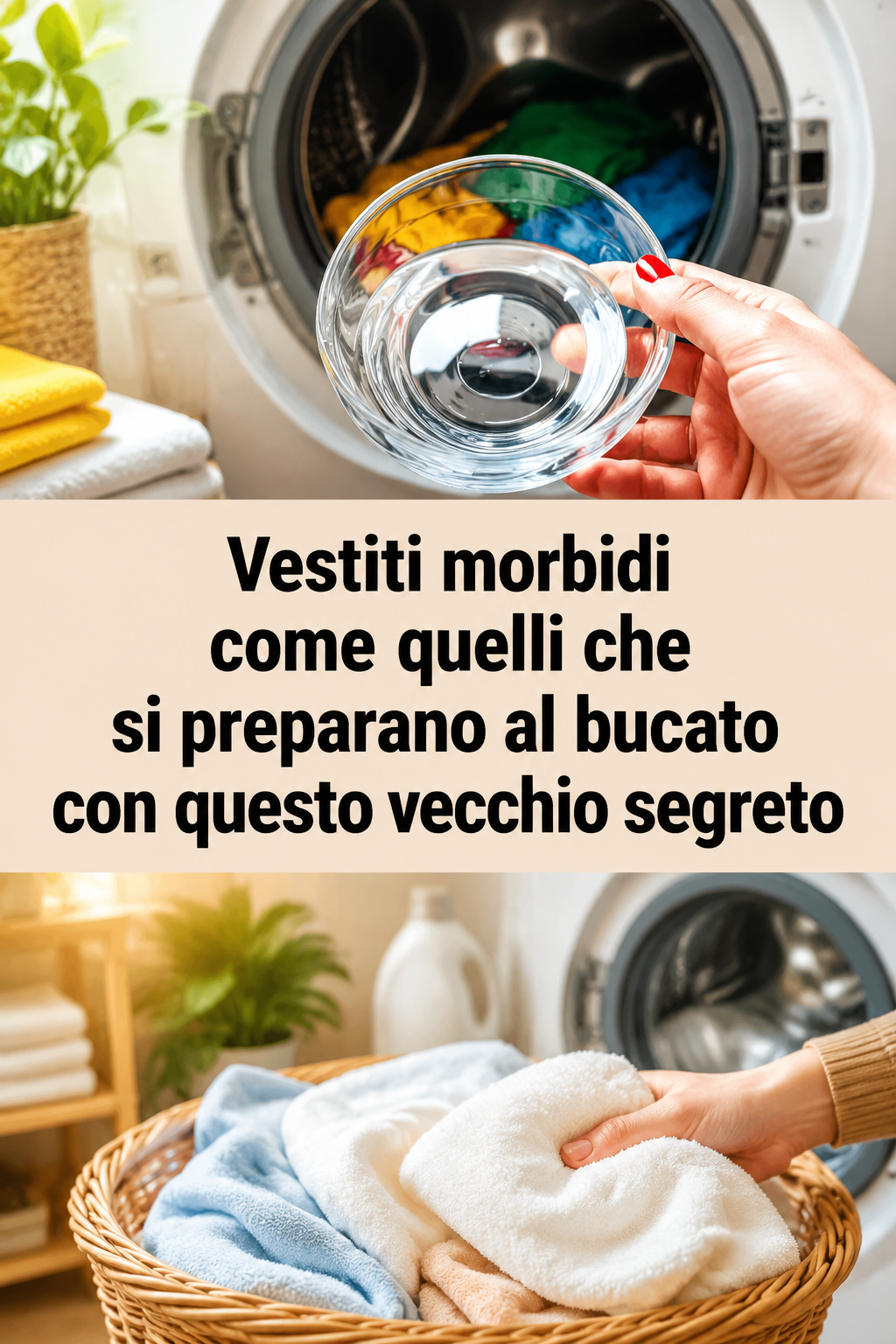 Vestiti morbidi come quelli che si preparano al bucato con questo vecchio segreto