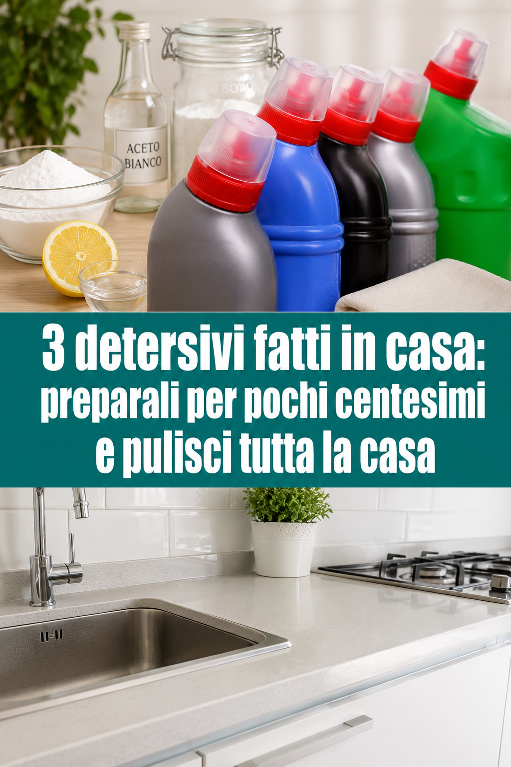 3 detersivi fatti in casa: preparali per pochi centesimi e pulisci tutta la casa