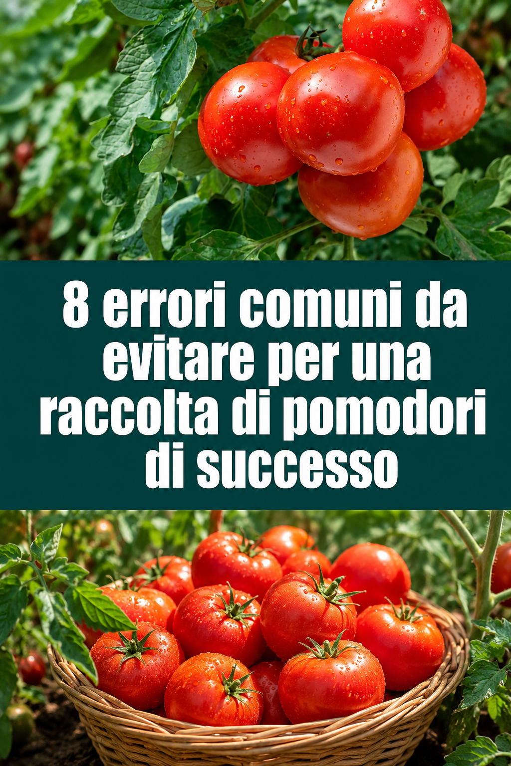8 errori comuni da evitare per una raccolta di pomodori di successo
