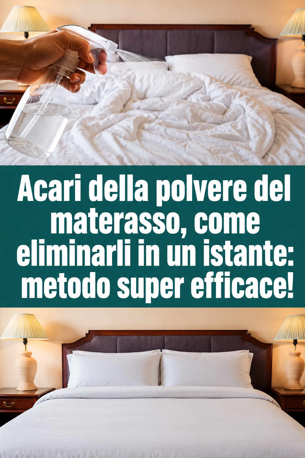 Acari della polvere del materasso, come eliminarli in un istante: metodo super efficace!