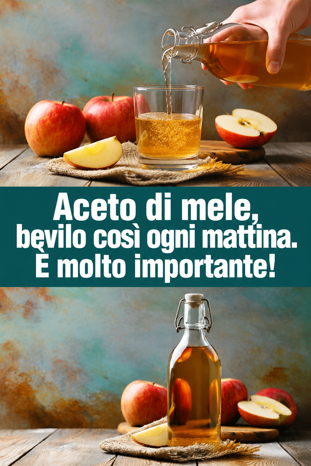 Aceto di mele, bevilo così ogni mattina. È molto importante!