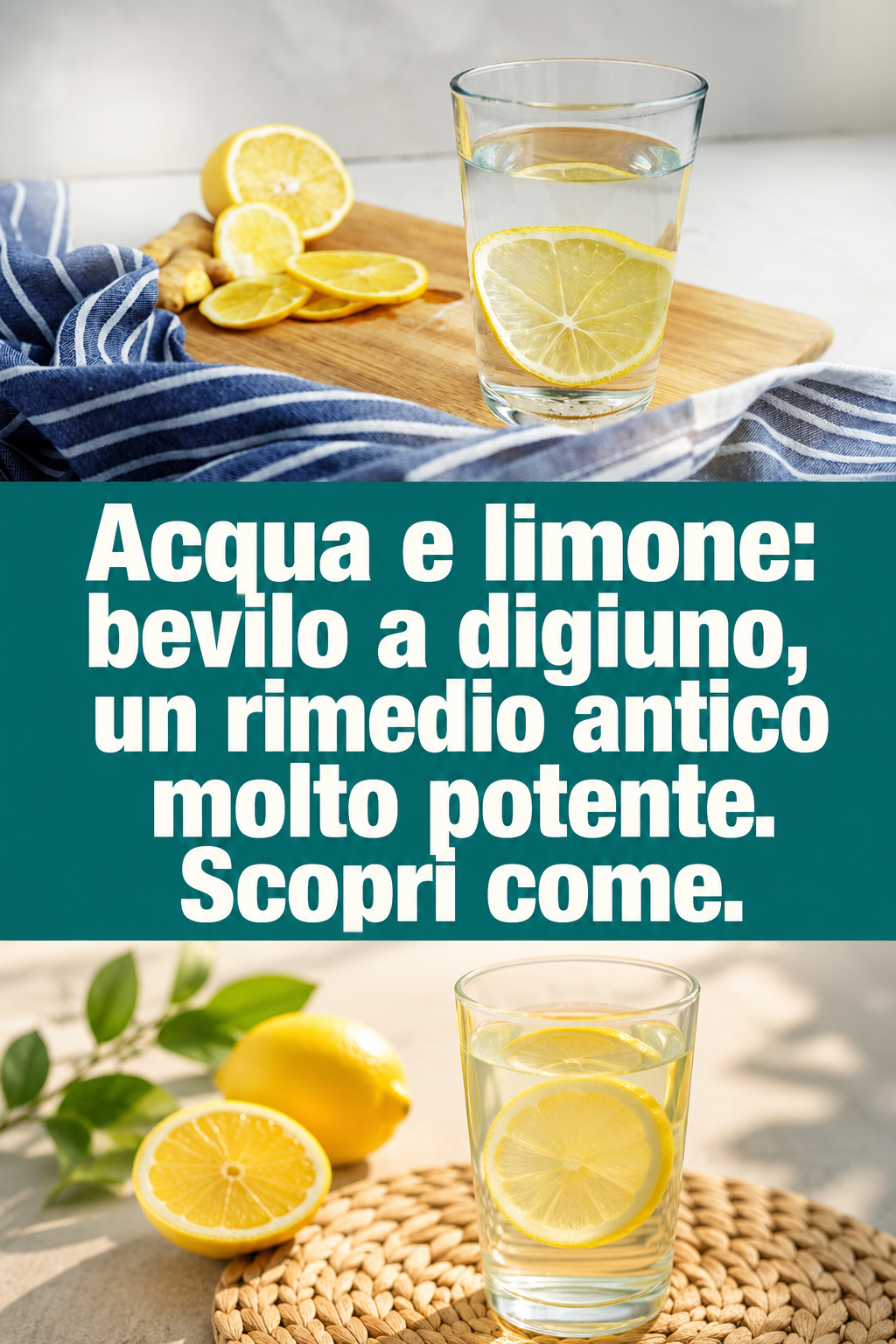 Acqua e limone: bevilo a digiuno, un rimedio antico molto potente. Scopri come