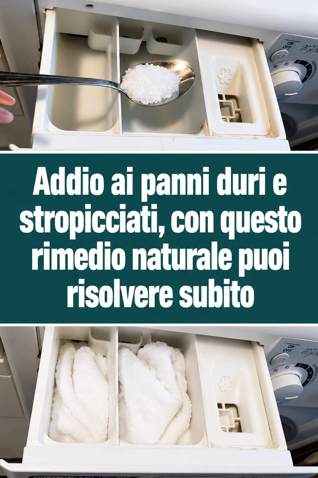 Addio ai panni duri e stropicciati, con questo rimedio naturale puoi risolvere subito
