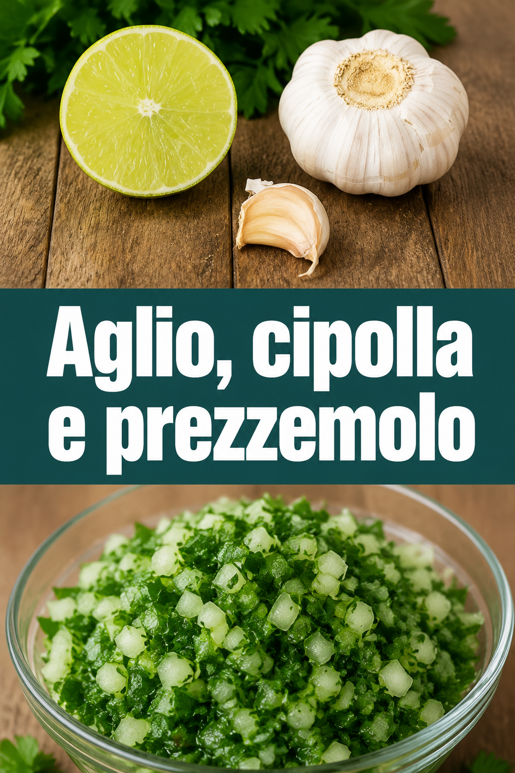 Aglio, cipolla e prezzemolo