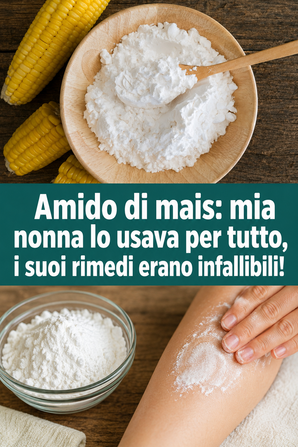 Amido di mais: mia nonna lo usava per tutto, i suoi rimedi erano infallibili!