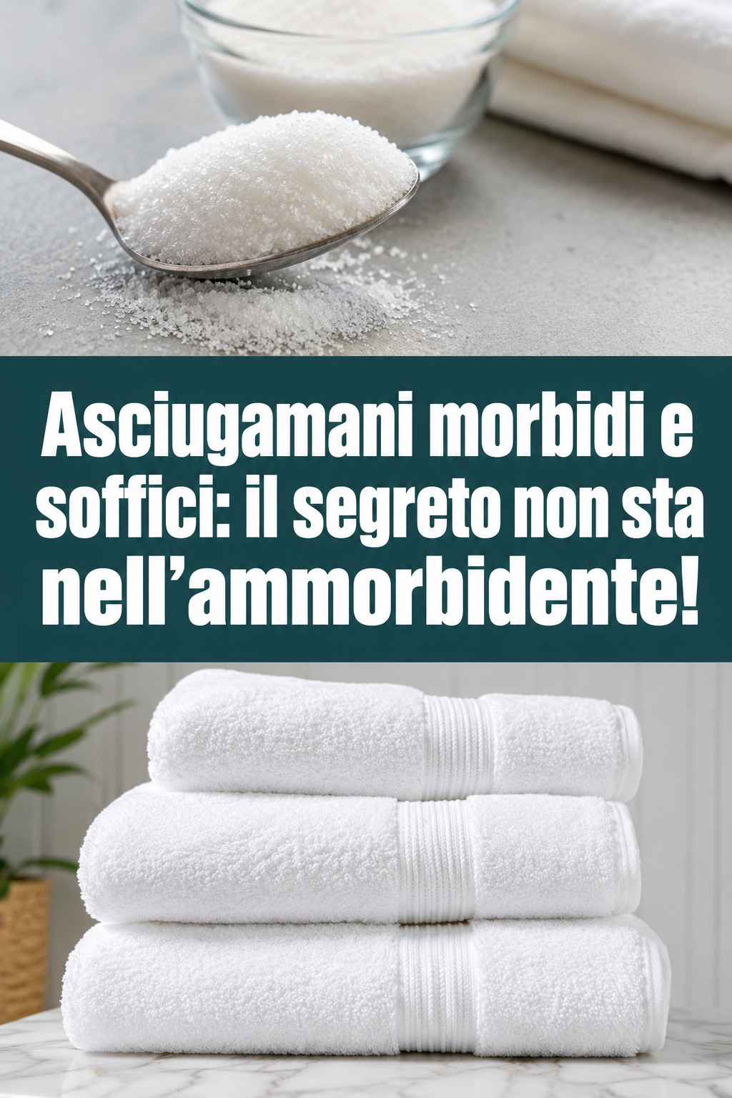 Asciugamani morbidi e soffici: il segreto non sta nell’ammorbidente!