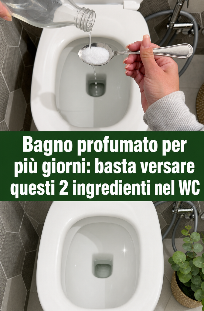Bagno profumato per più giorni: basta versare questi 2 ingredienti nel WC