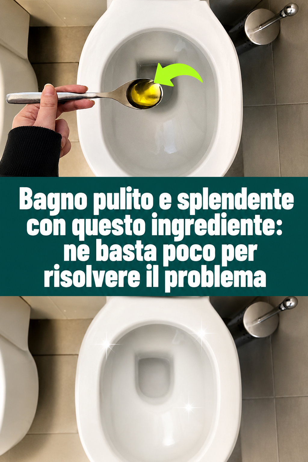 Bagno pulito e splendente con questo ingrediente: ne basta poco per risolvere il problema