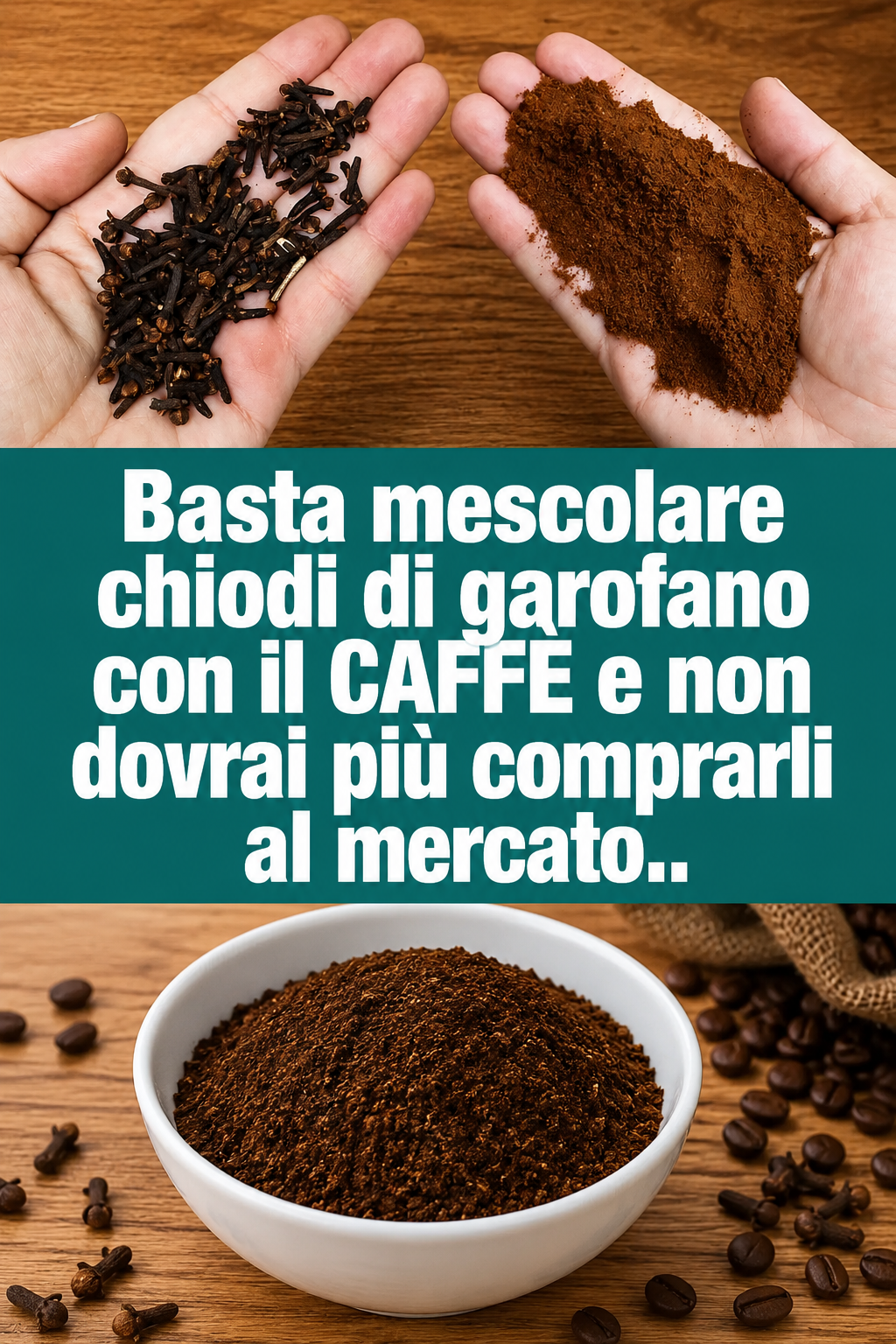 Basta mescolare chiodi di garofano con il CAFFÈ e non dovrai più comprarli al mercato.