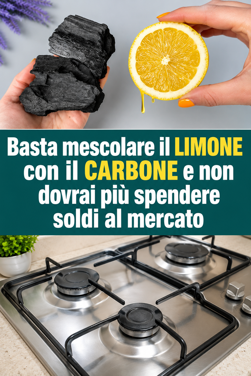 Basta mescolare il LIMONE con il CARBONE e non dovrai più spendere soldi al mercato