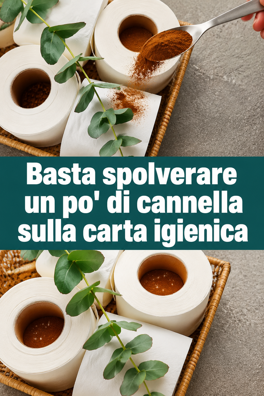 Basta spolverare un po’ di cannella sulla carta igienica