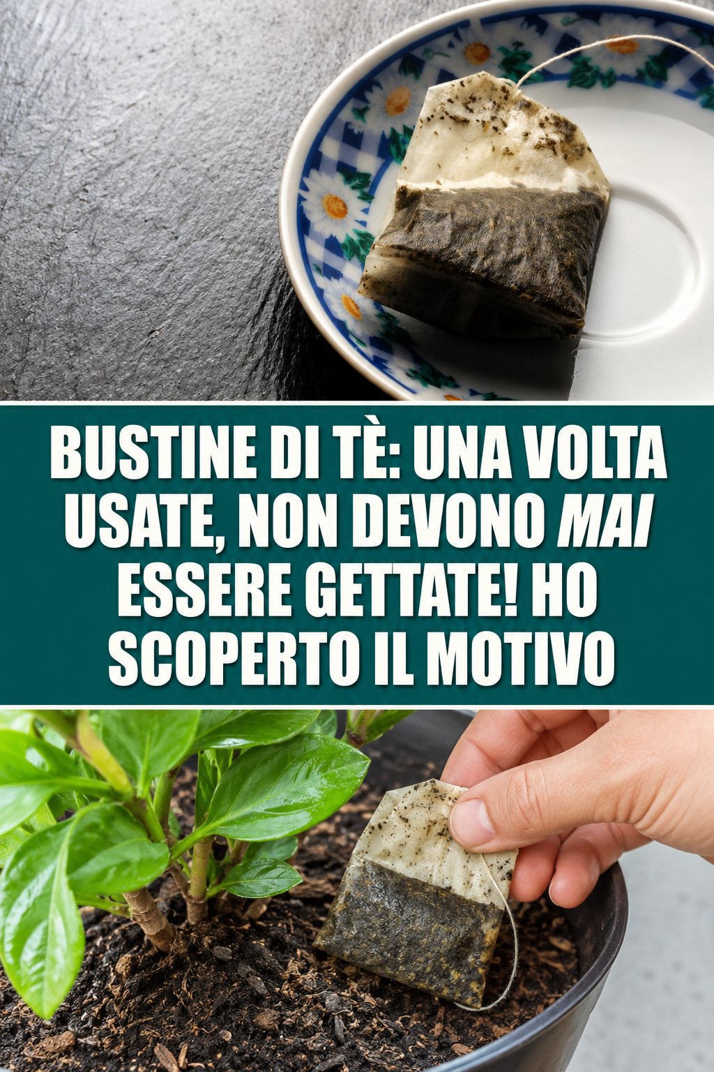 Bustine di tè: una volta usate, non devono MAI essere gettate! Ho scoperto il motivo