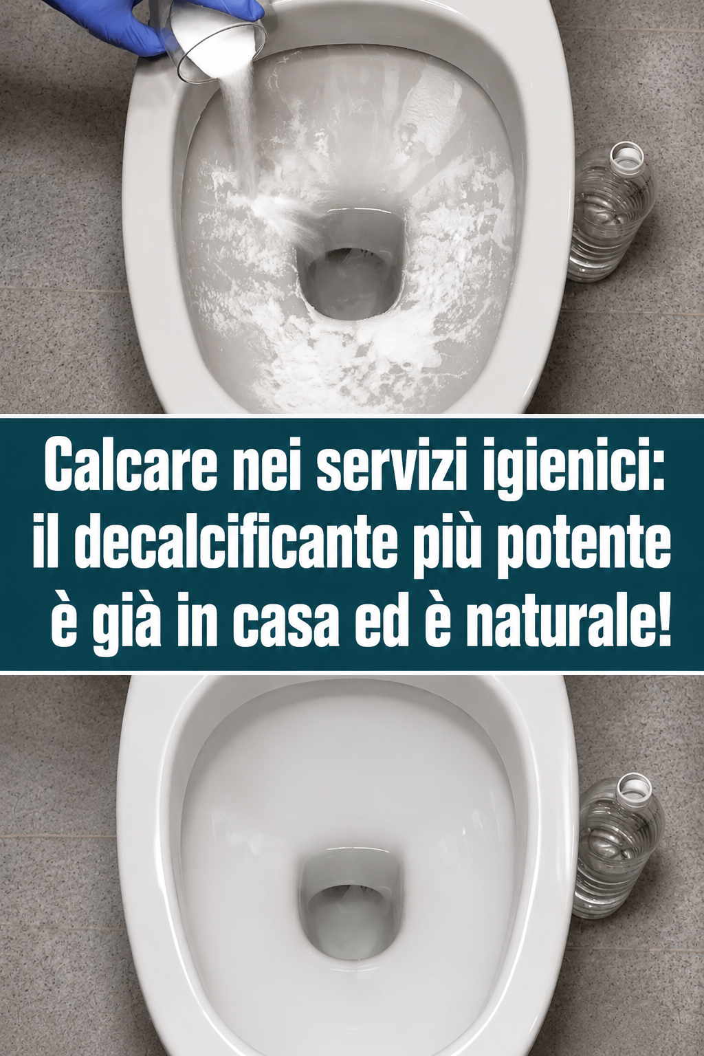 Calcare nei servizi igienici: il decalcificante più potente è già in casa ed è naturale!