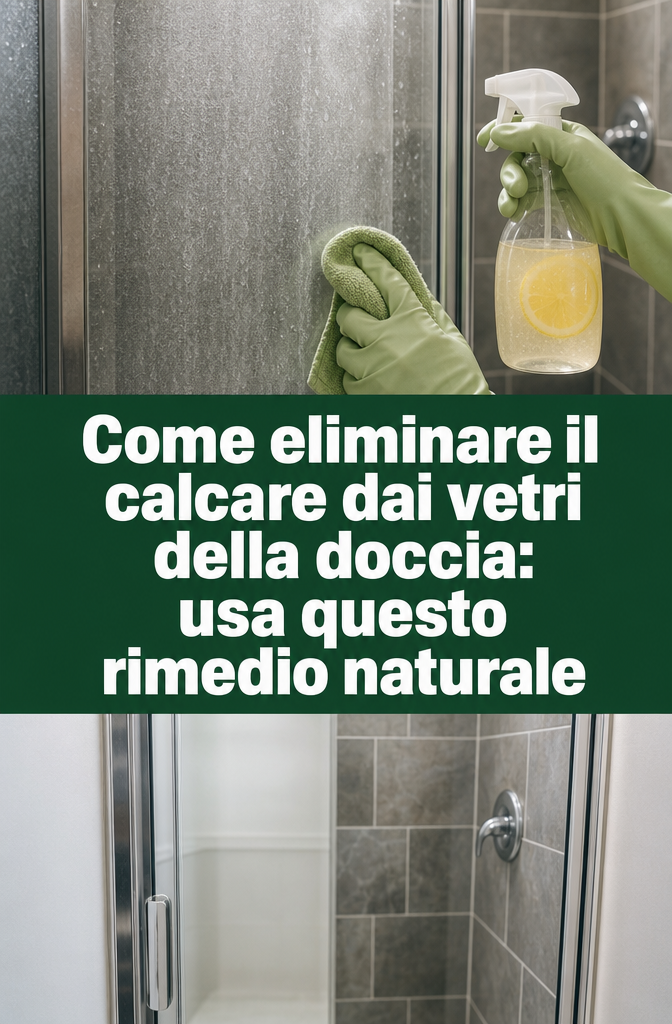 Come eliminare il calcare dai vetri della doccia: usa questo rimedio naturale