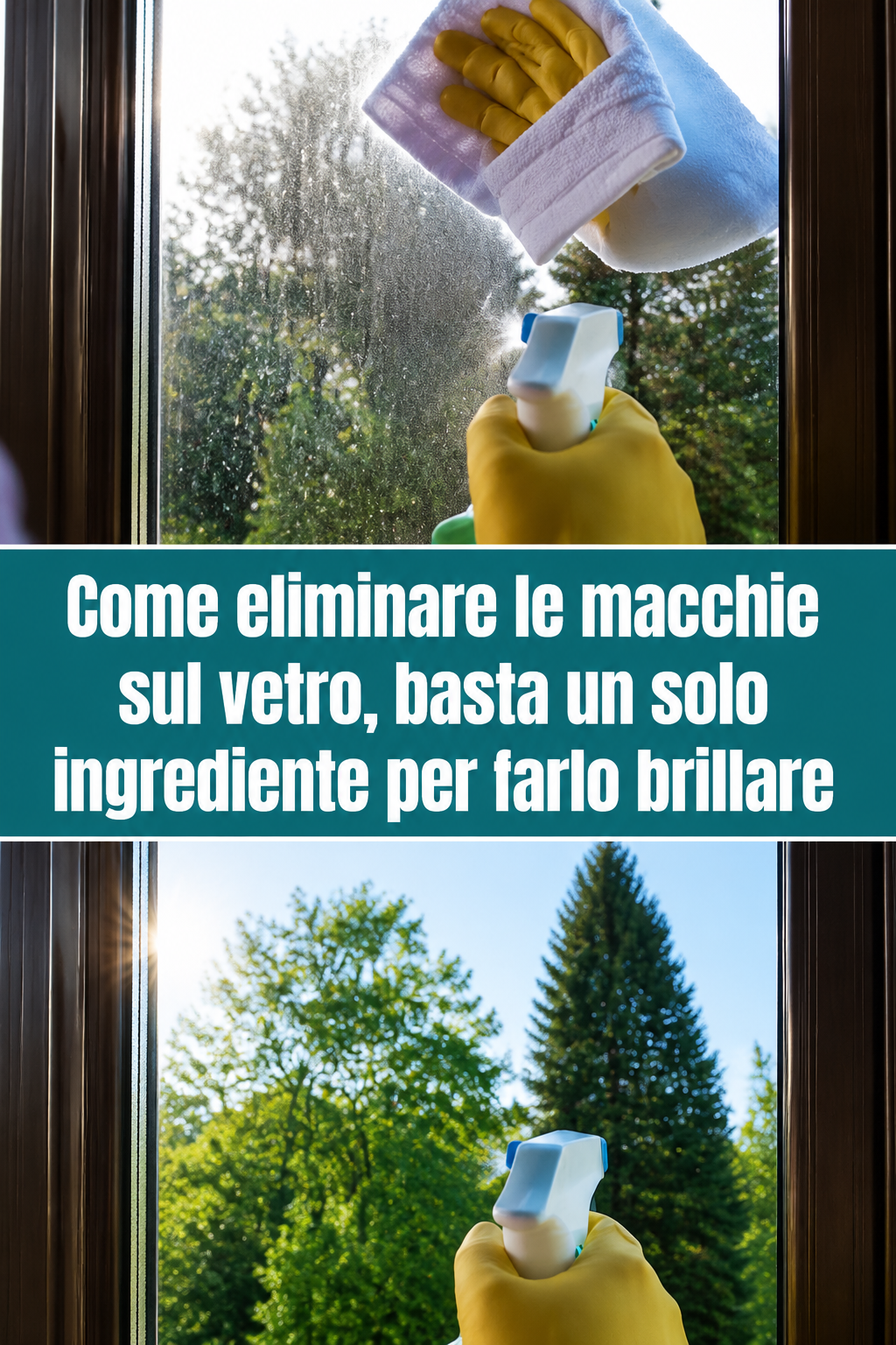 Come eliminare le macchie sul vetro, basta un solo ingrediente per farlo brillare