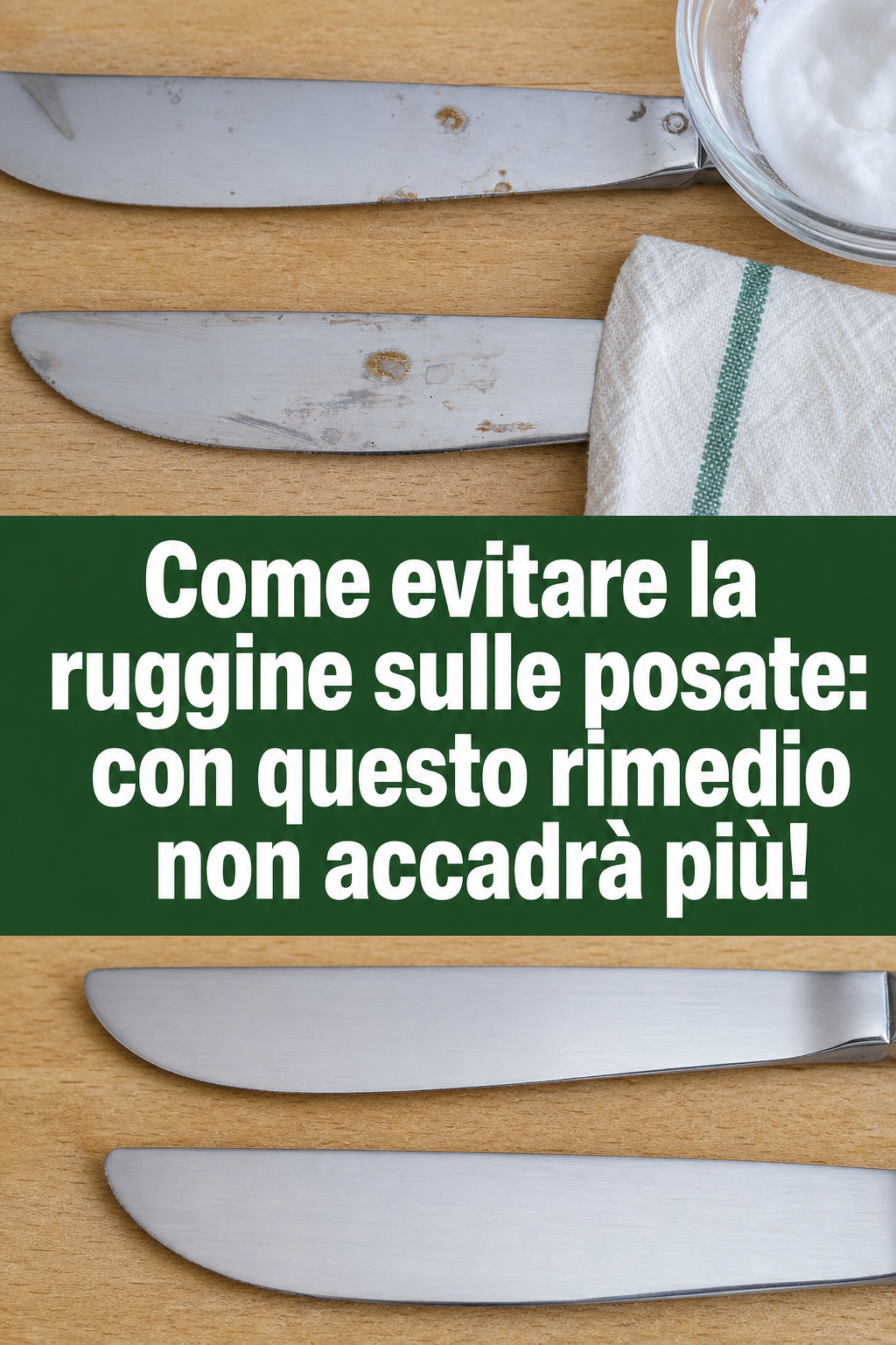 Come evitare la ruggine sulle posate: con questo rimedio non accadrà più!
