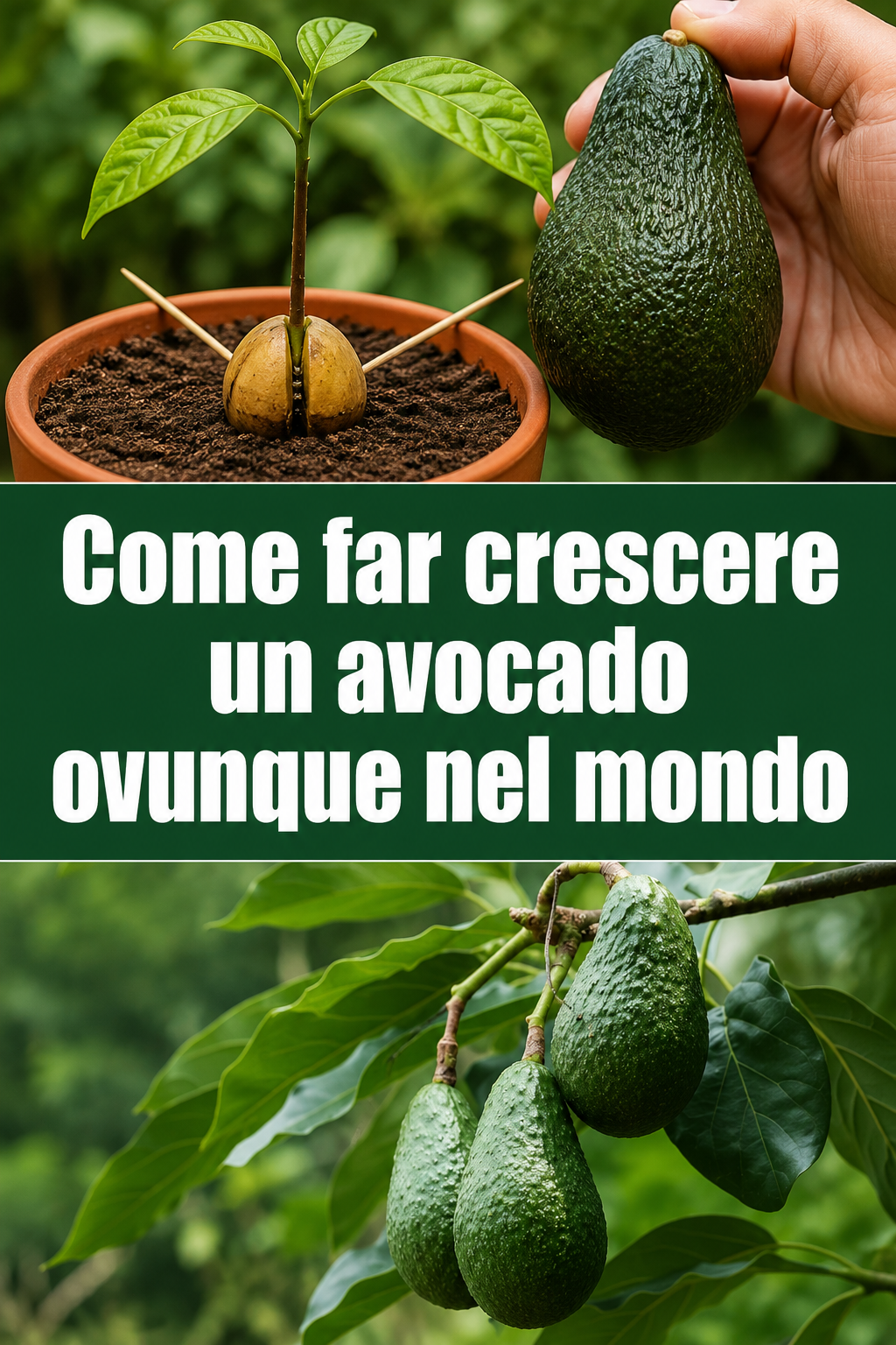 Come far crescere un avocado ovunque nel mondo