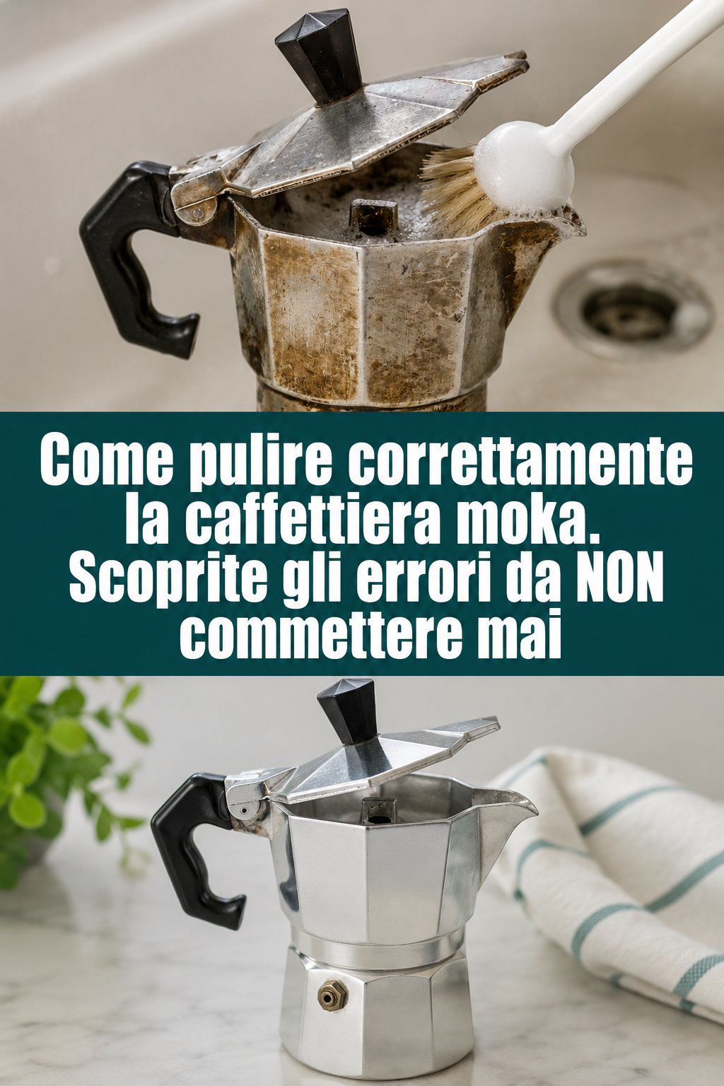Come pulire correttamente la caffettiera moka. Scoprite gli errori da NON commettere mai