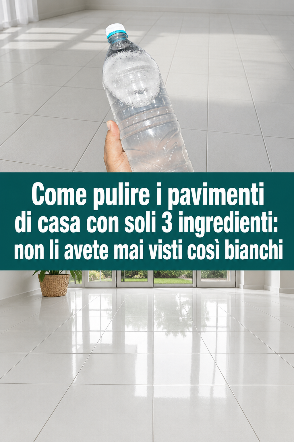 Come pulire i pavimenti di casa con soli 3 ingredienti: non li avete mai visti così bianchi