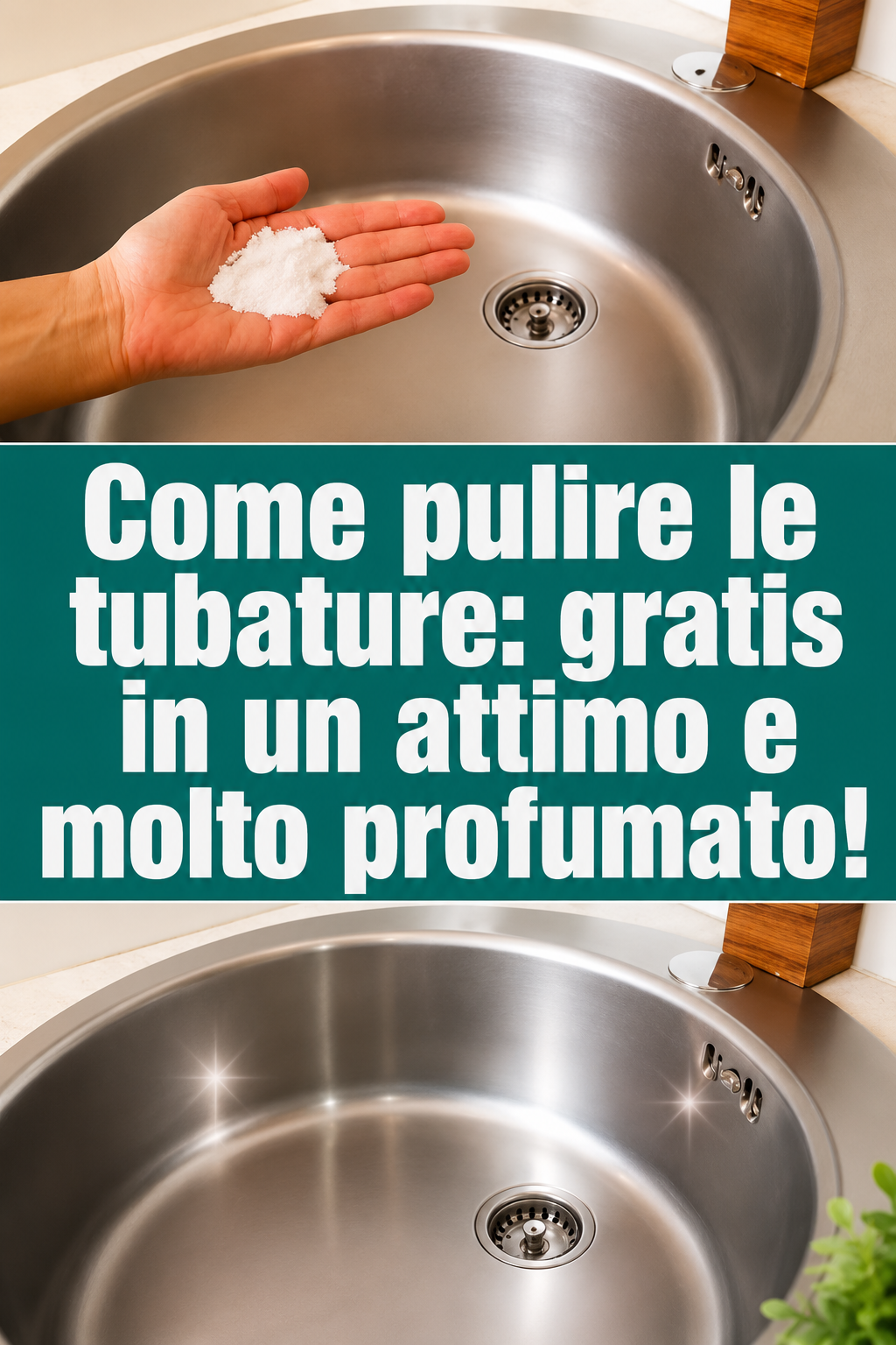 Come pulire le tubature: gratis in un attimo e molto profumato!