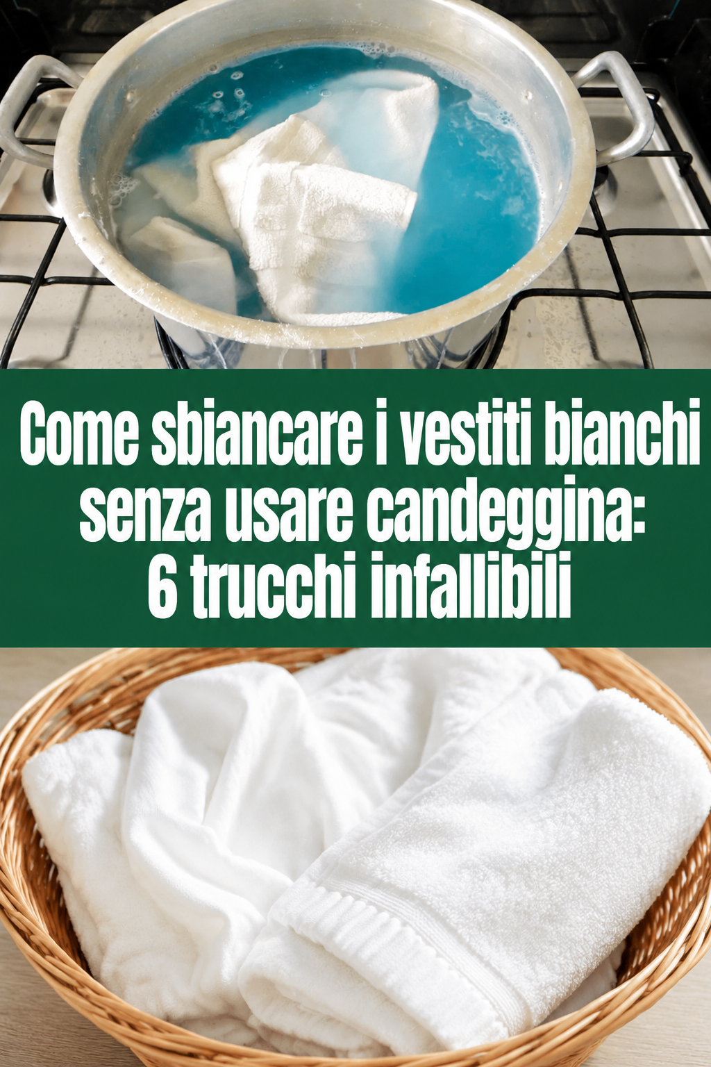 Come sbiancare i vestiti bianchi senza usare candeggina: 6 trucchi infallibili