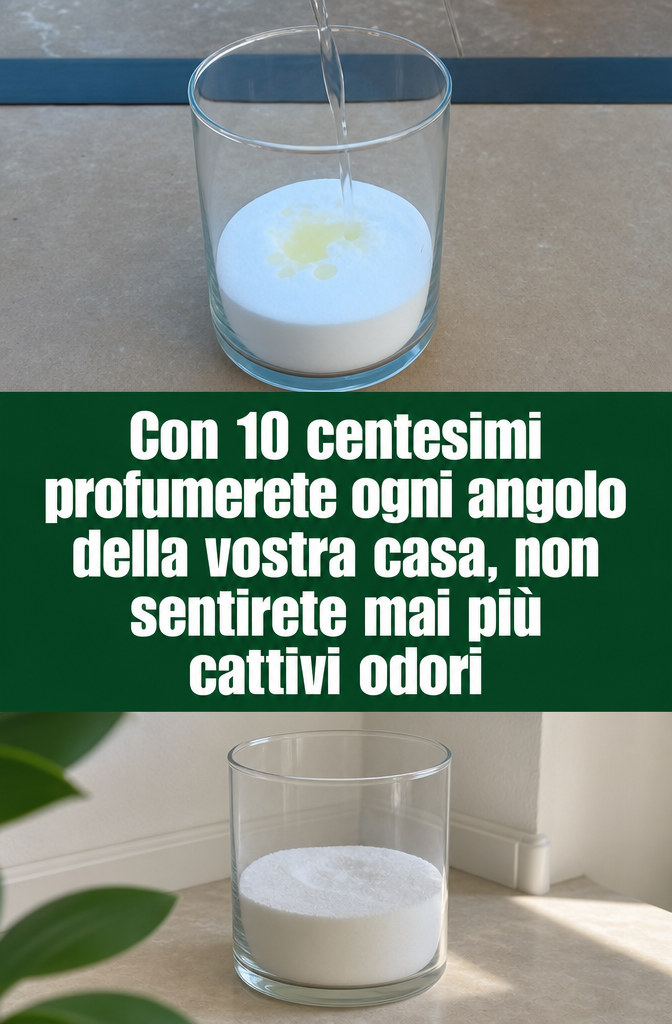 Con 10 centesimi profumerete ogni angolo della vostra casa, non sentirete mai più cattivi odori