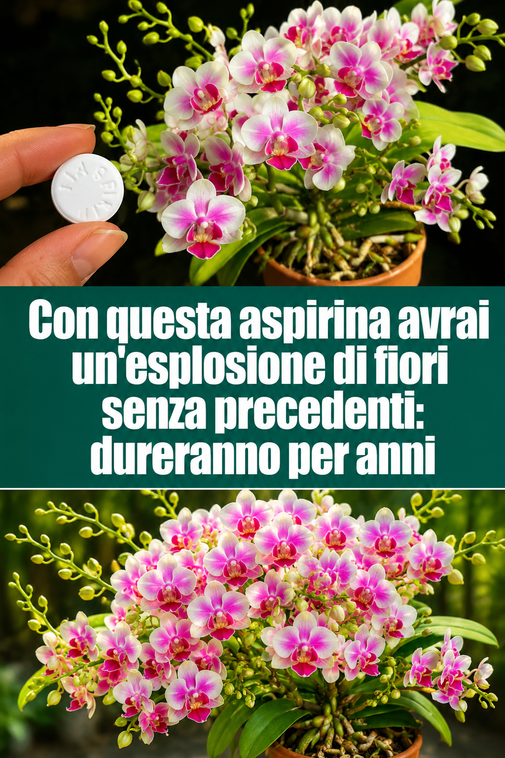 Con questa aspirina avrai un’esplosione di fiori senza precedenti: dureranno per anni