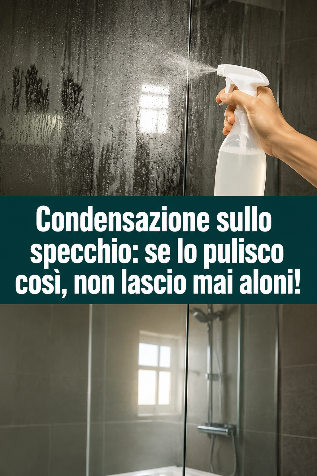 Condensazione sullo specchio: se lo pulisco così, non lascio mai aloni!