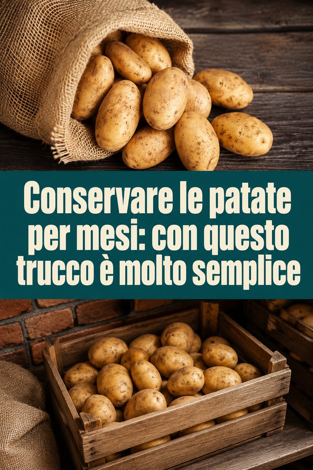 Conservare le patate per mesi: con questo trucco è molto semplice
