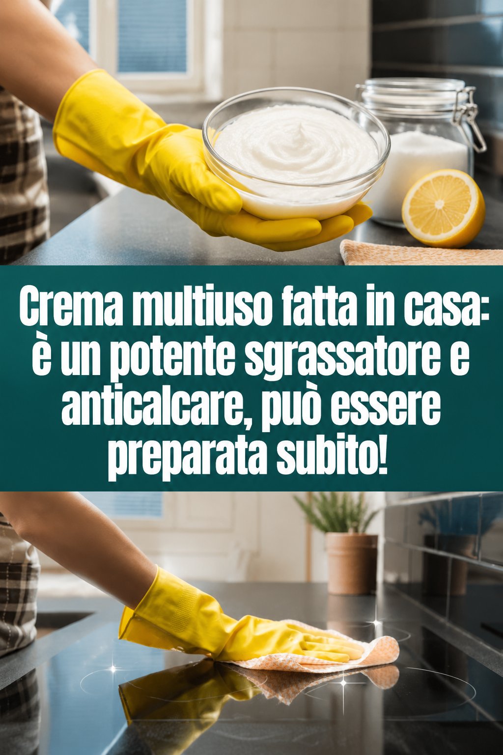 Crema multiuso fatta in casa: è un potente sgrassatore e anticalcare, può essere preparata subito!