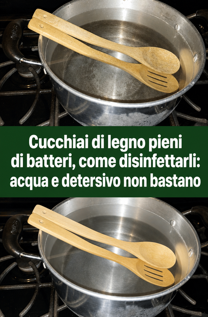 Cucchiai di legno pieni di batteri, come disinfettarli: acqua e detersivo non bastano