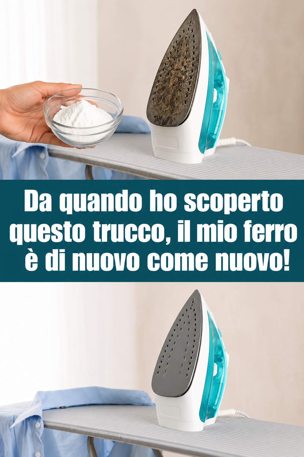 Da quando ho scoperto questo trucco, il mio ferro è di nuovo come nuovo!