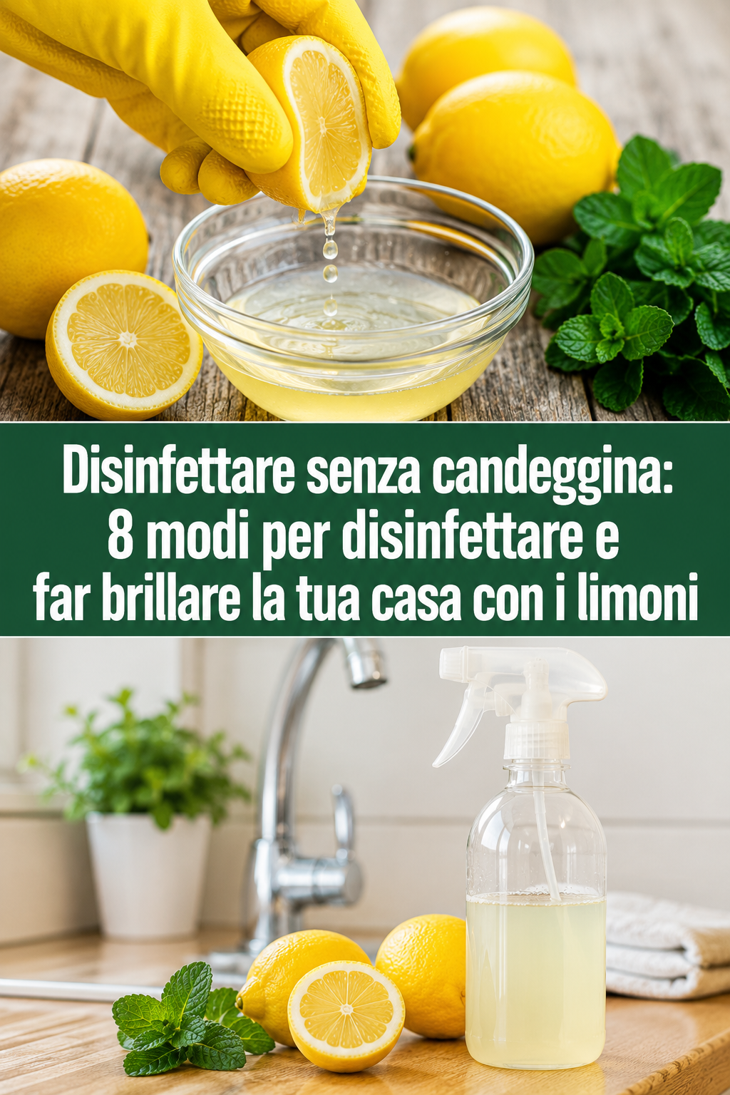 Disinfettare senza candeggina: 8 modi per disinfettare e far brillare la tua casa con i limoni