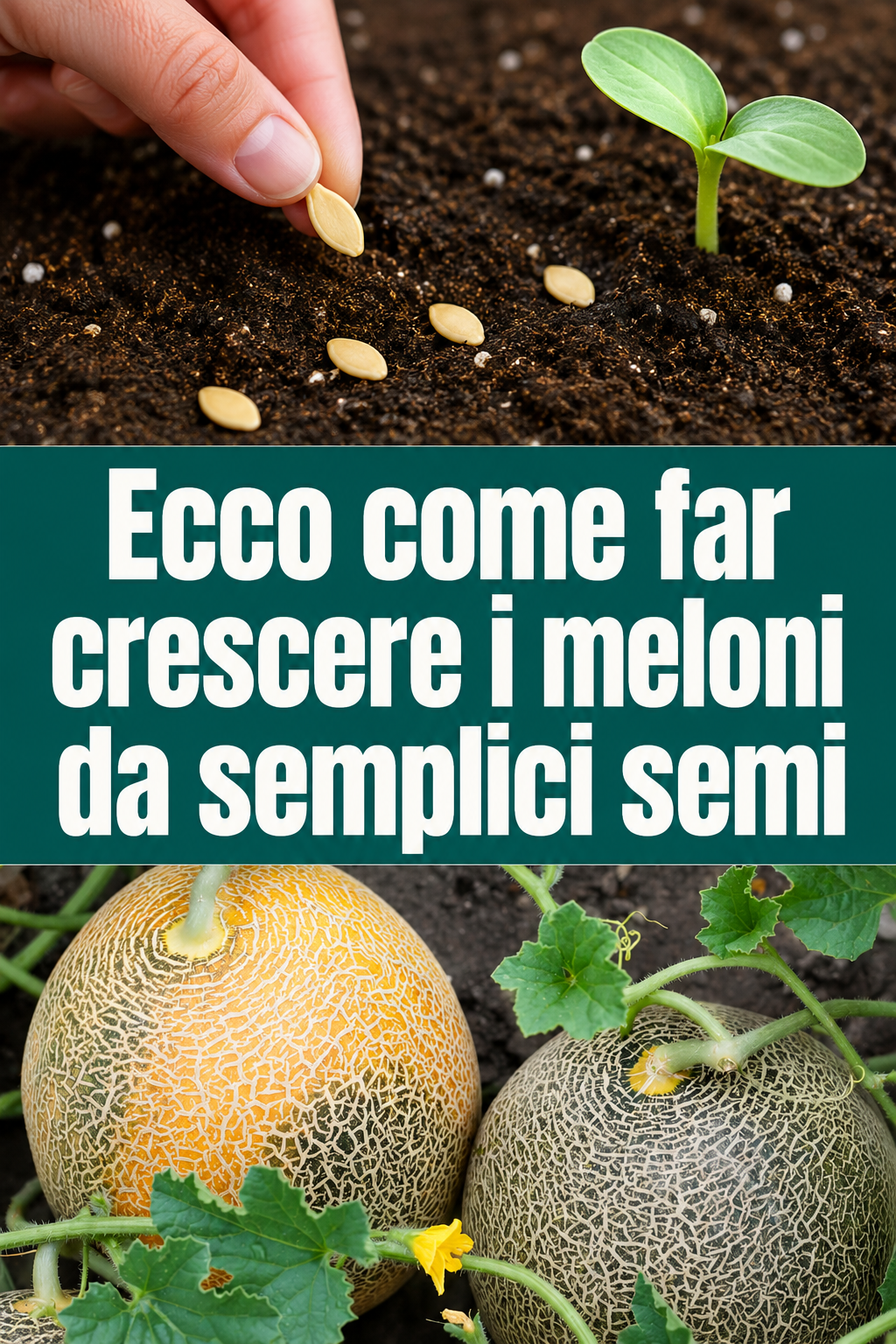 Ecco come far crescere i meloni da semplici semi