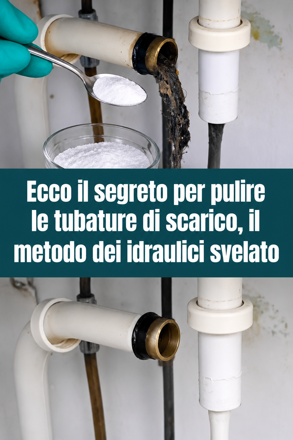 Ecco il segreto per pulire le tubature di scarico, il metodo dei idraulici svelato