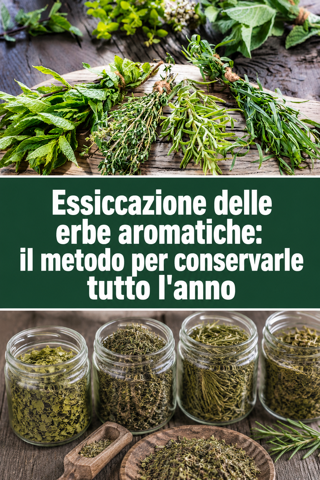 Essiccazione delle erbe aromatiche: il metodo per conservarle tutto l’anno