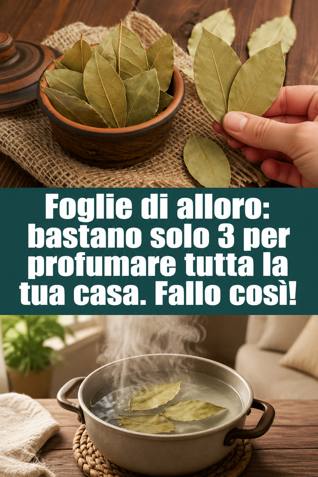 Foglie di alloro: bastano solo 3 per profumare tutta la tua casa. Fallo così!
