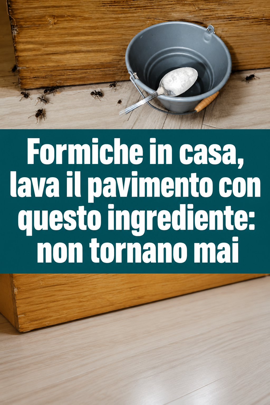 Formiche in casa, lava il pavimento con questo ingrediente: non tornano mai