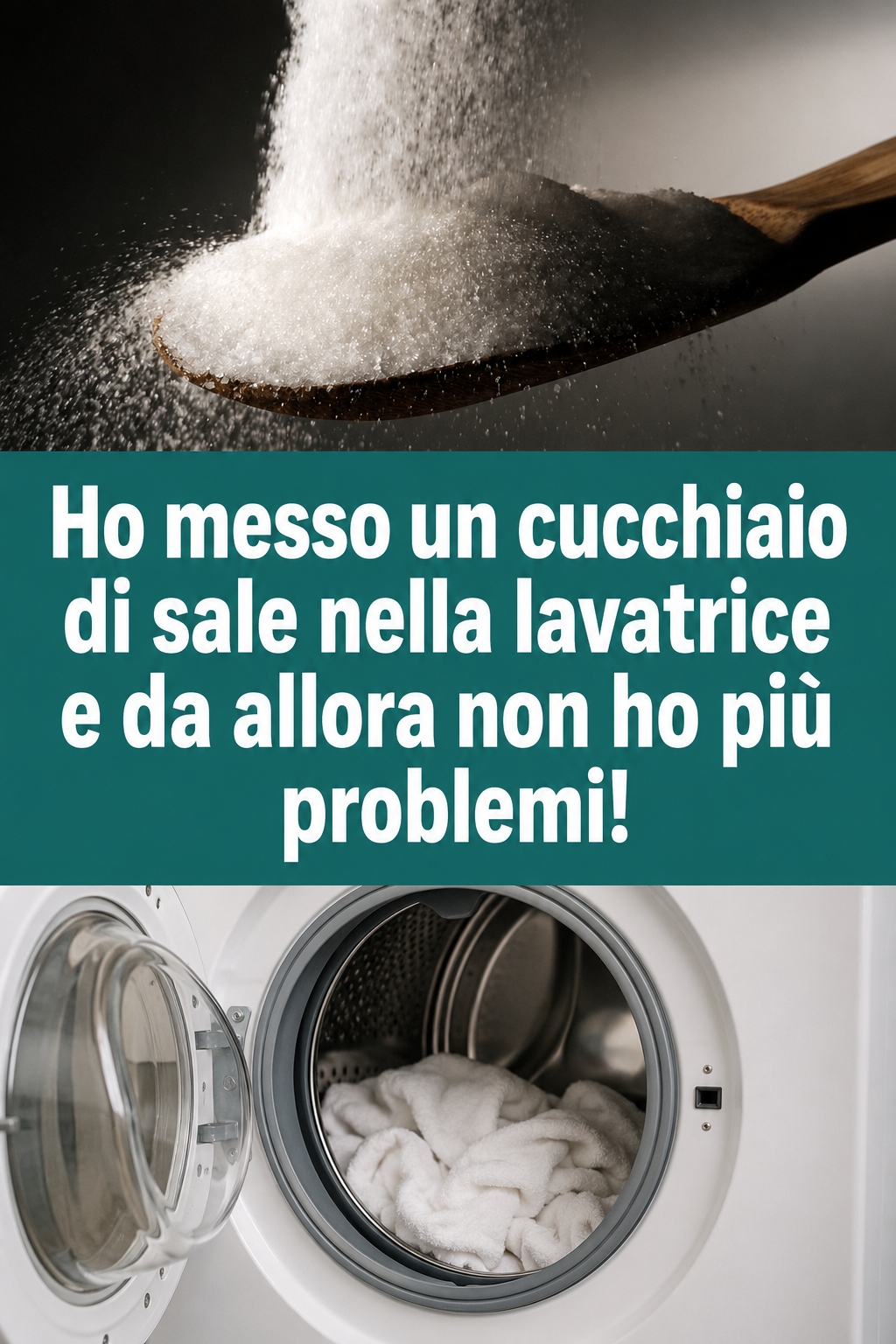 Ho messo un cucchiaio di sale nella lavatrice e da allora non ho più problemi!