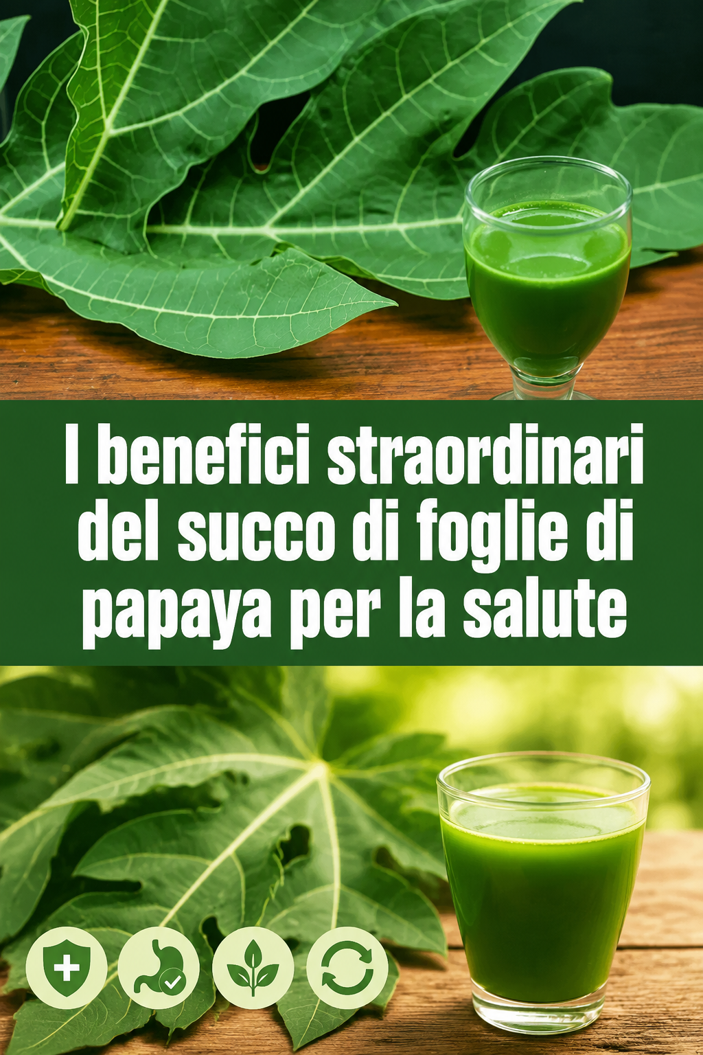 I benefici straordinari del succo di foglie di papaya per la salute