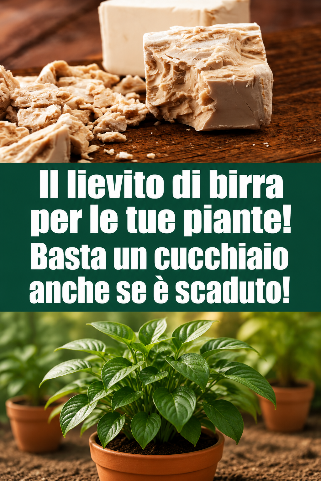 Il lievito di birra per le tue piante! Basta un cucchiaio anche se è scaduto!