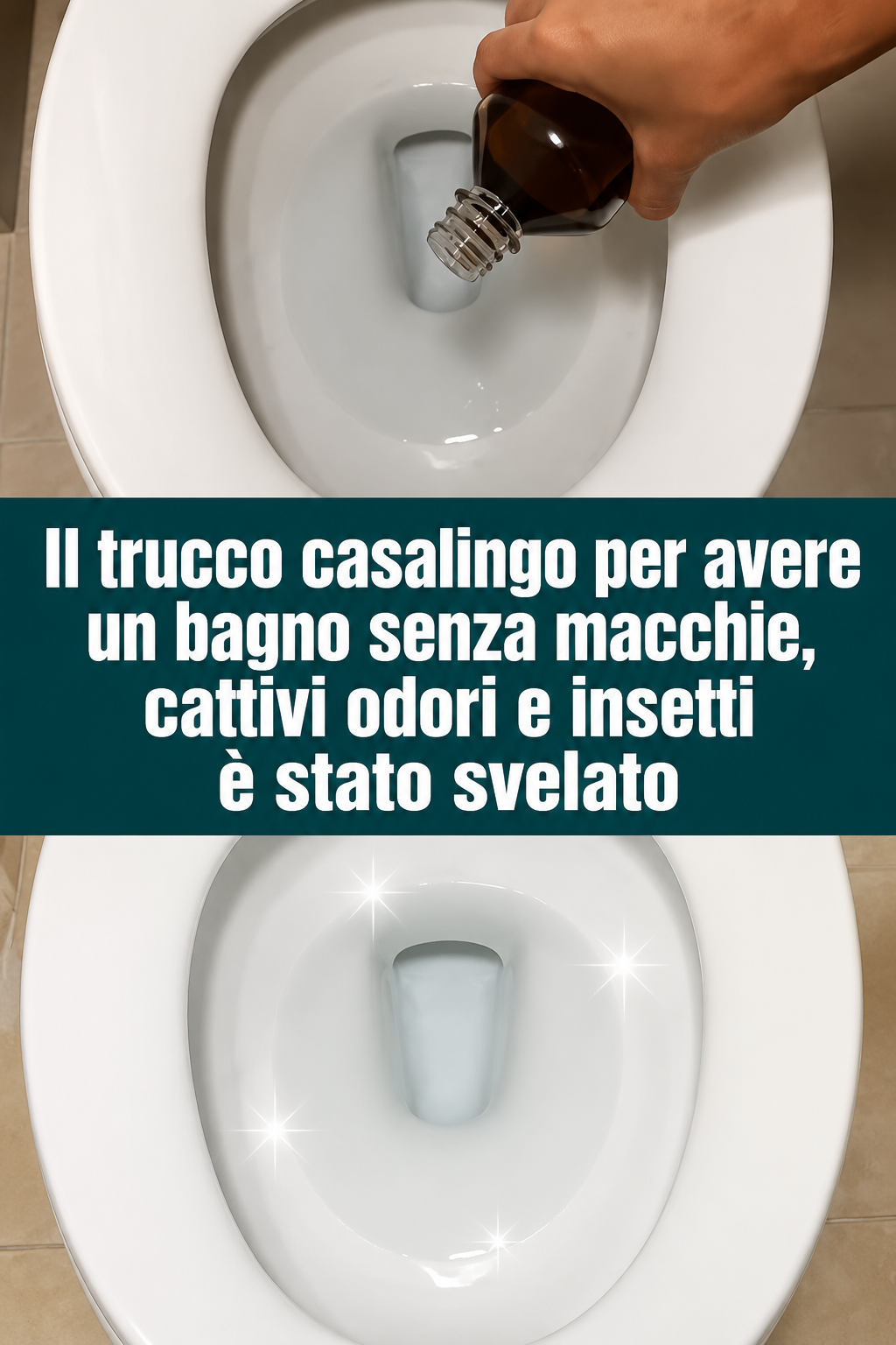 Il trucco casalingo per avere un bagno senza macchie, cattivi odori e insetti è stato svelato